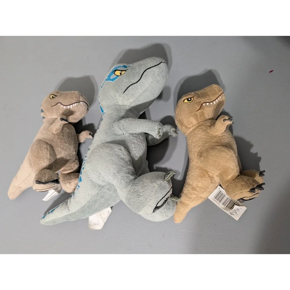 Jurassic‎ World Plush Dinosaur's,(3)